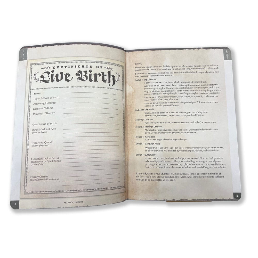 Quaderno A5 Player's Journal Sage Green Shield - Beadle & Grimm´s