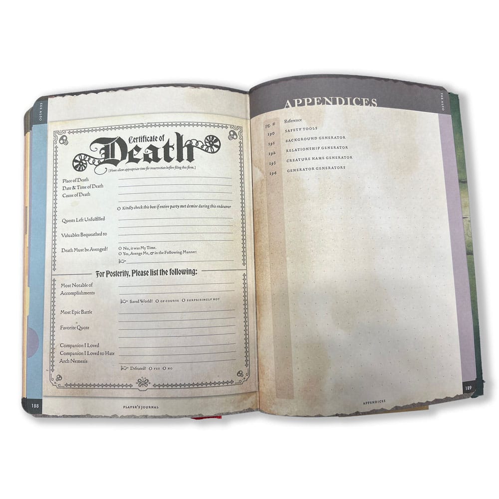 Quaderno A5 Player's Journal Sage Green Shield - Beadle & Grimm´s