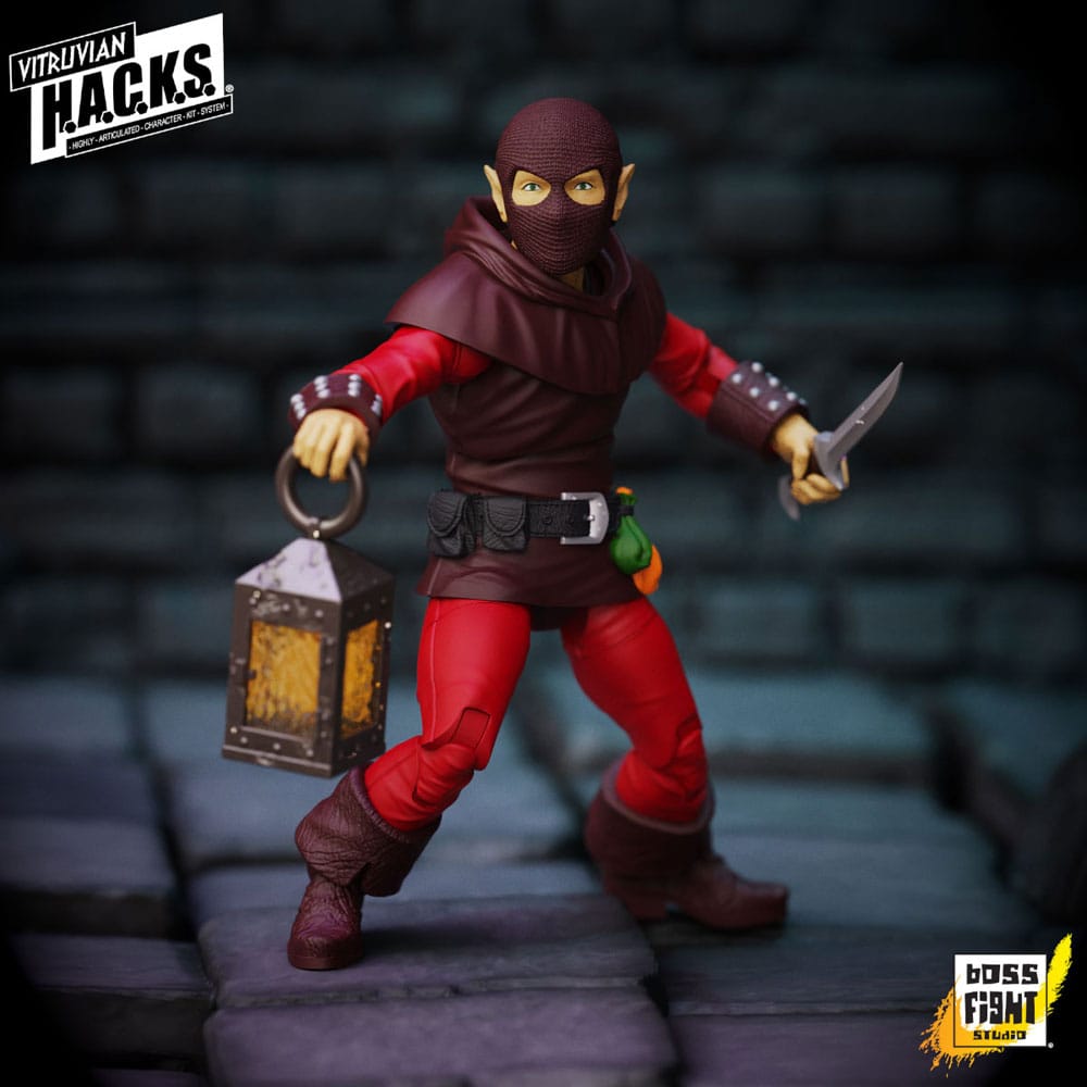 Action Figure Vitruvian H.A.C.K.S. Halfling Scout Dwynn Dellos Boss Fight Studio