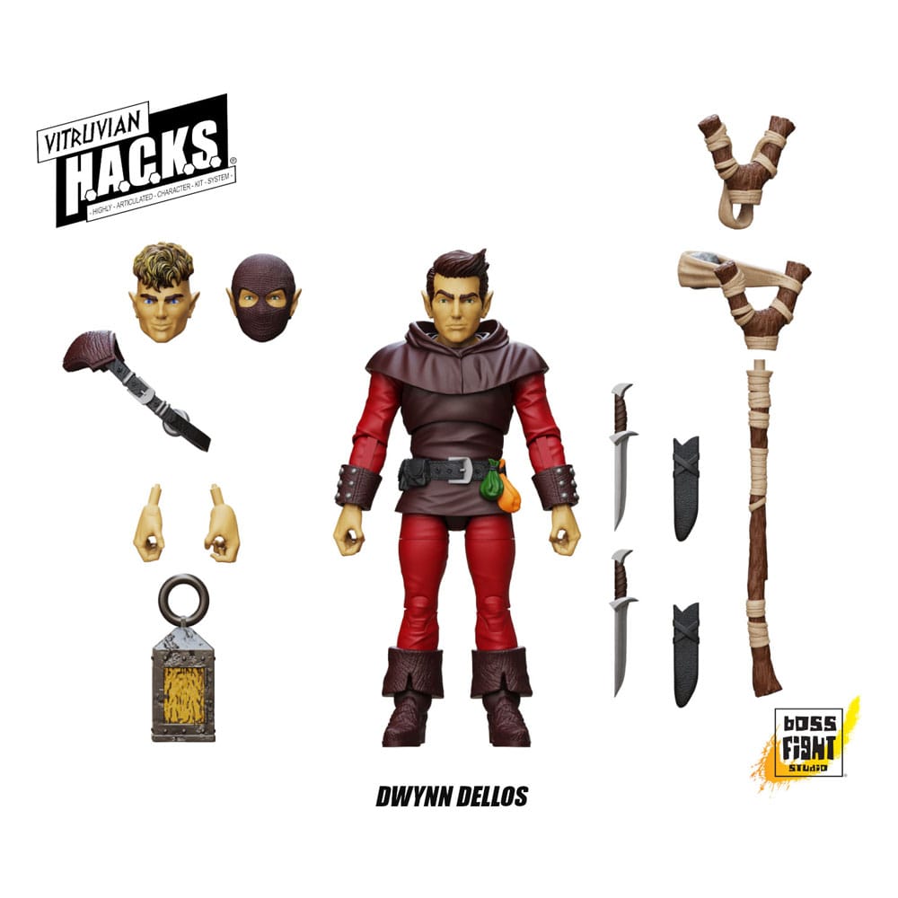 Action Figure Vitruvian H.A.C.K.S. Halfling Scout Dwynn Dellos Boss Fight Studio