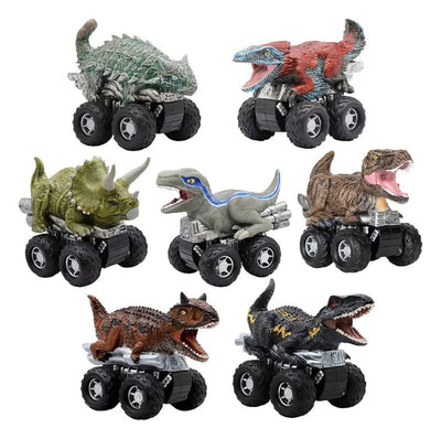 Jurassic World Zoom Riders Veicolo con Dinosauro - Assortimento da 24 Pezzi BOTI
