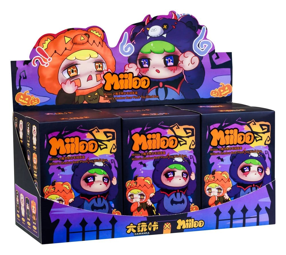 Miiloo Plush Figures Halloween Blind Box Display da 6 peluche BOTI