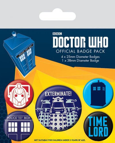Doctor Who Spille da Bavero 5-Pack Exterminate - Pyramid International