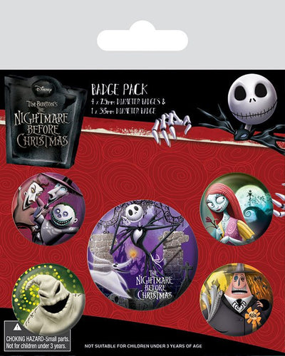 Nightmare Before Christmas Spilla a Spillo 5 Pezzi – Personaggi – Pyramid International