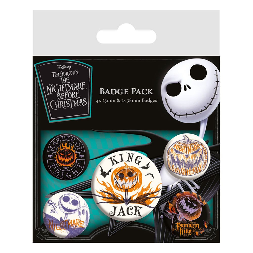 Spille Nightmare Before Christmas Colourful Shadows, confezione da 5 - Pyramid International