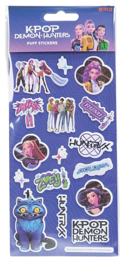 KPop Demon Hunters Set Adesivi Puff - Sticker Set Ufficiale Blue Sky Studios