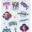 KPop Demon Hunters Set Adesivi Puff - Sticker Set Ufficiale Blue Sky Studios