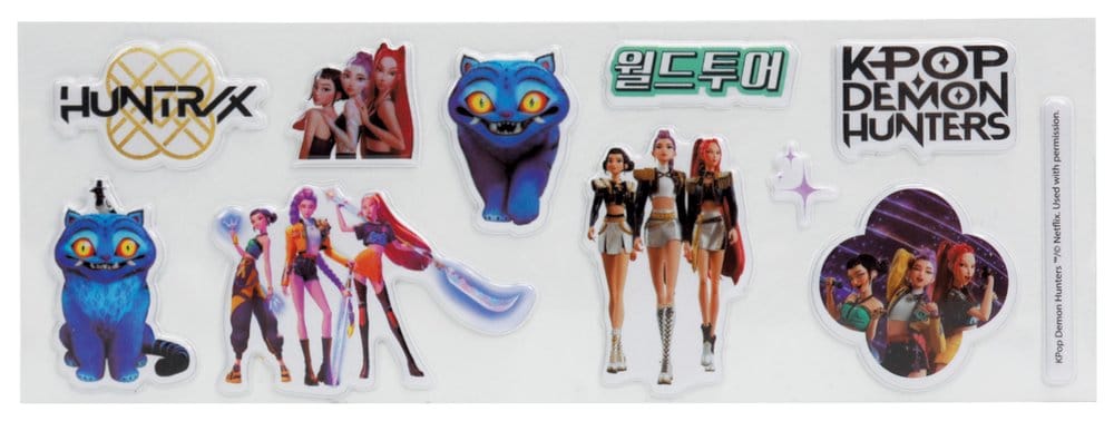 Set Cancelleria KPop Demon Hunters 10 Pezzi Oro