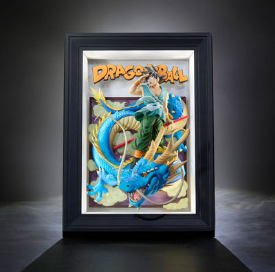 Dragon Ball Z Tamashii Art 3D Relief Picture Son Goku & Dragon 27 cm - Bandai Tamashii Nations