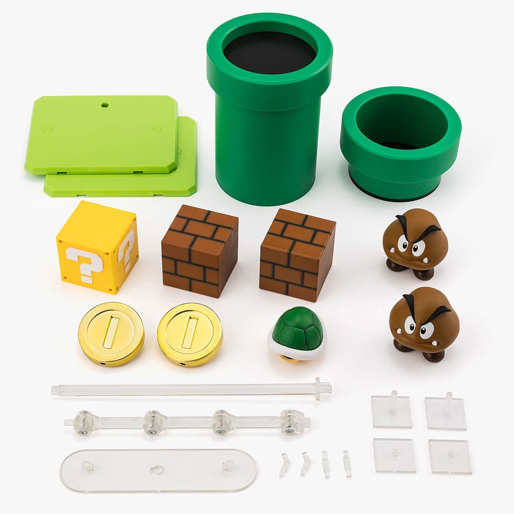 S.H.Figuarts Super Mario - Playset con Goomba e Blocchi