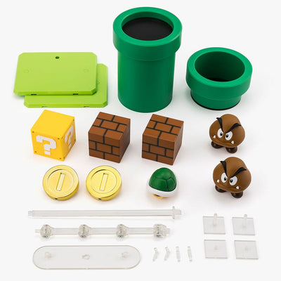 S.H.Figuarts Super Mario - Playset con Goomba e Blocchi