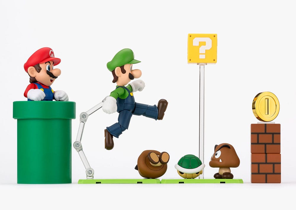 S.H.Figuarts Super Mario - Playset con Goomba e Blocchi