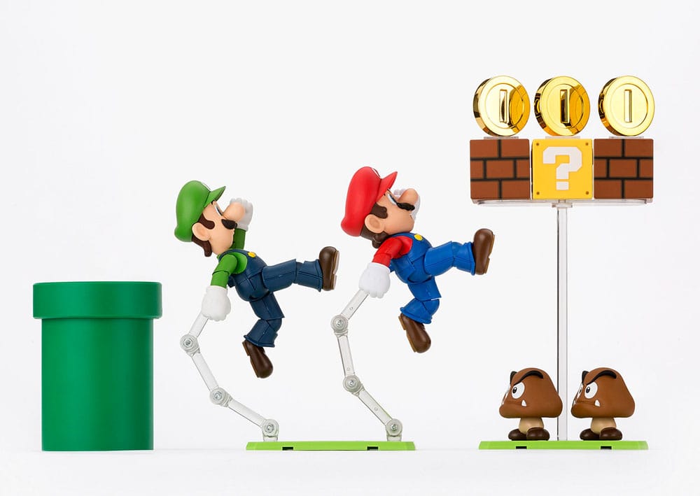 S.H.Figuarts Super Mario - Playset con Goomba e Blocchi