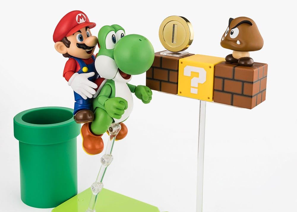 S.H.Figuarts Super Mario - Playset con Goomba e Blocchi