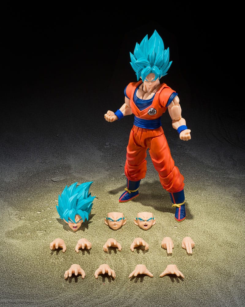 Dragon Ball Super S.H.Figuarts Action Figure Super Saiyan God Super Son Goku (Blue Power Transcending Limits) 15 cm Bandai Tamashii Nations