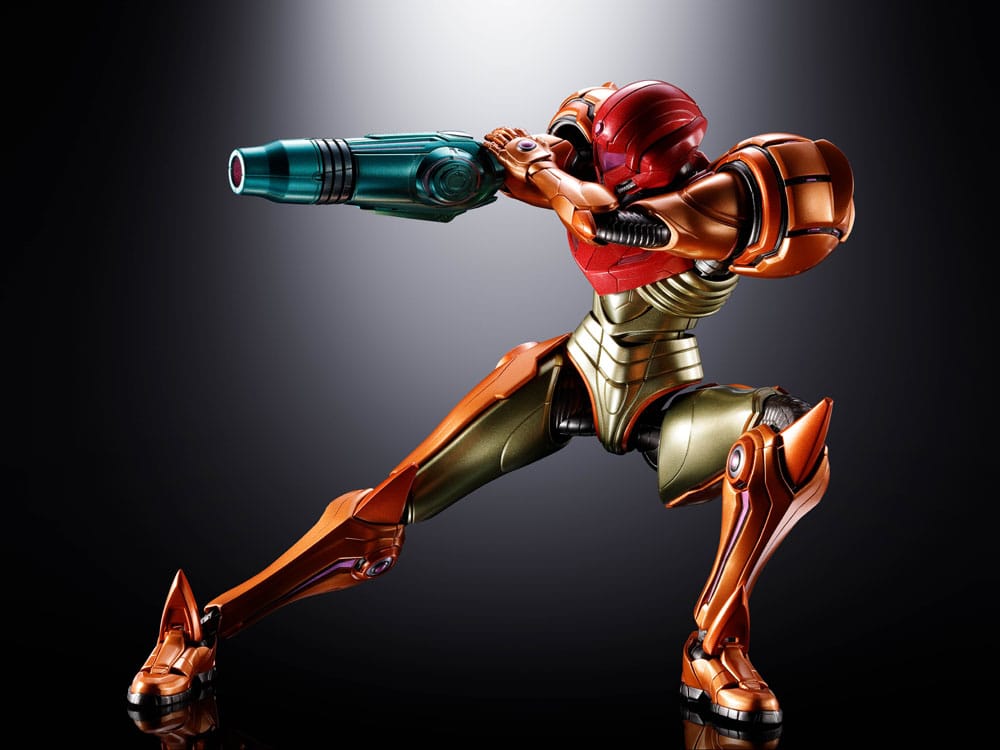 Metroid Prime 4: Beyond Chogokin Action Figure Samus Aran Varia Suit 21 cm con LED - Bandai Tamashii Nations
