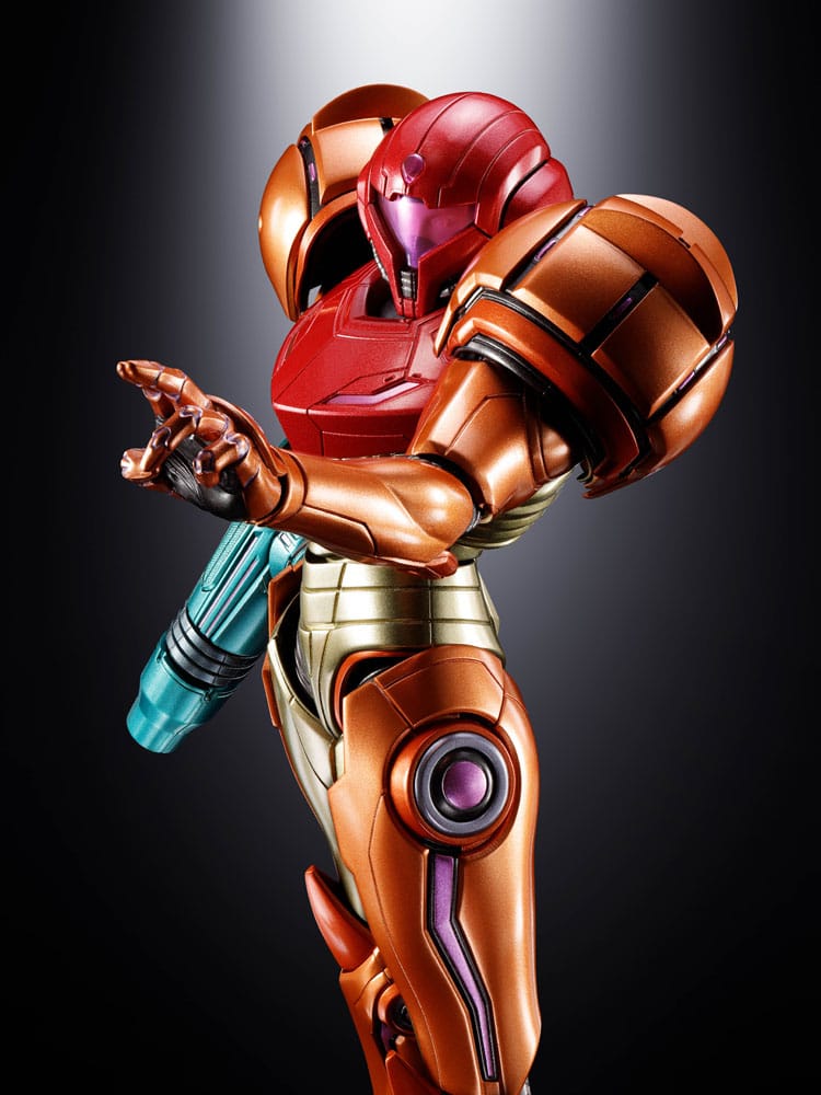 Metroid Prime 4: Beyond Chogokin Action Figure Samus Aran Varia Suit 21 cm con LED - Bandai Tamashii Nations