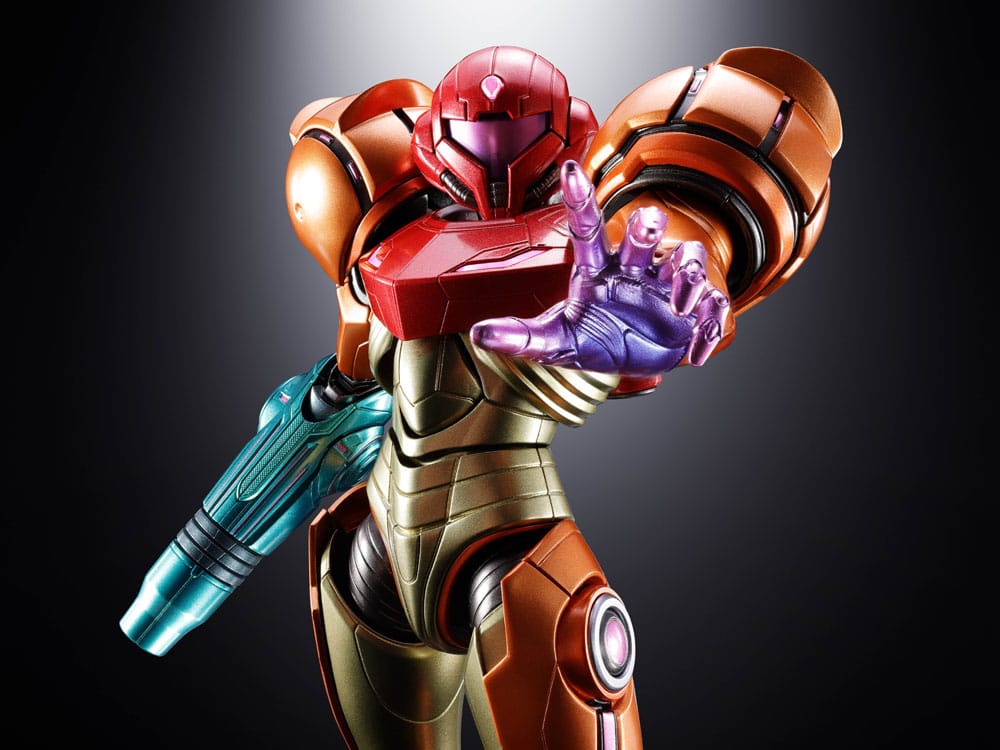 Metroid Prime 4: Beyond Chogokin Action Figure Samus Aran Varia Suit 21 cm con LED - Bandai Tamashii Nations