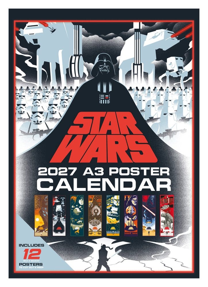 Calendario Poster Star Wars 2027 formato A3 - Pyramid International