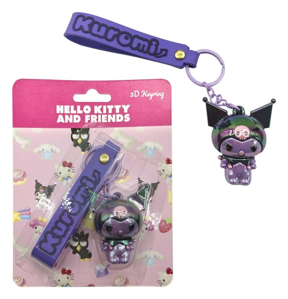 Portachiavi 3D Sanrio Hello Kitty e Kuromi di Cerdá