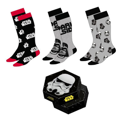 Calzini Star Wars 3 Paia Stormtrooper Taglia 38-45 Cerdá
