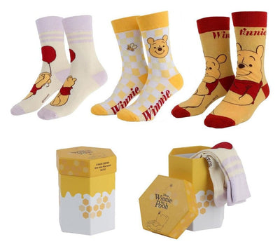 Calzini Winnie the Pooh, confezione da 3 paia, taglia 36-43, Cerdá