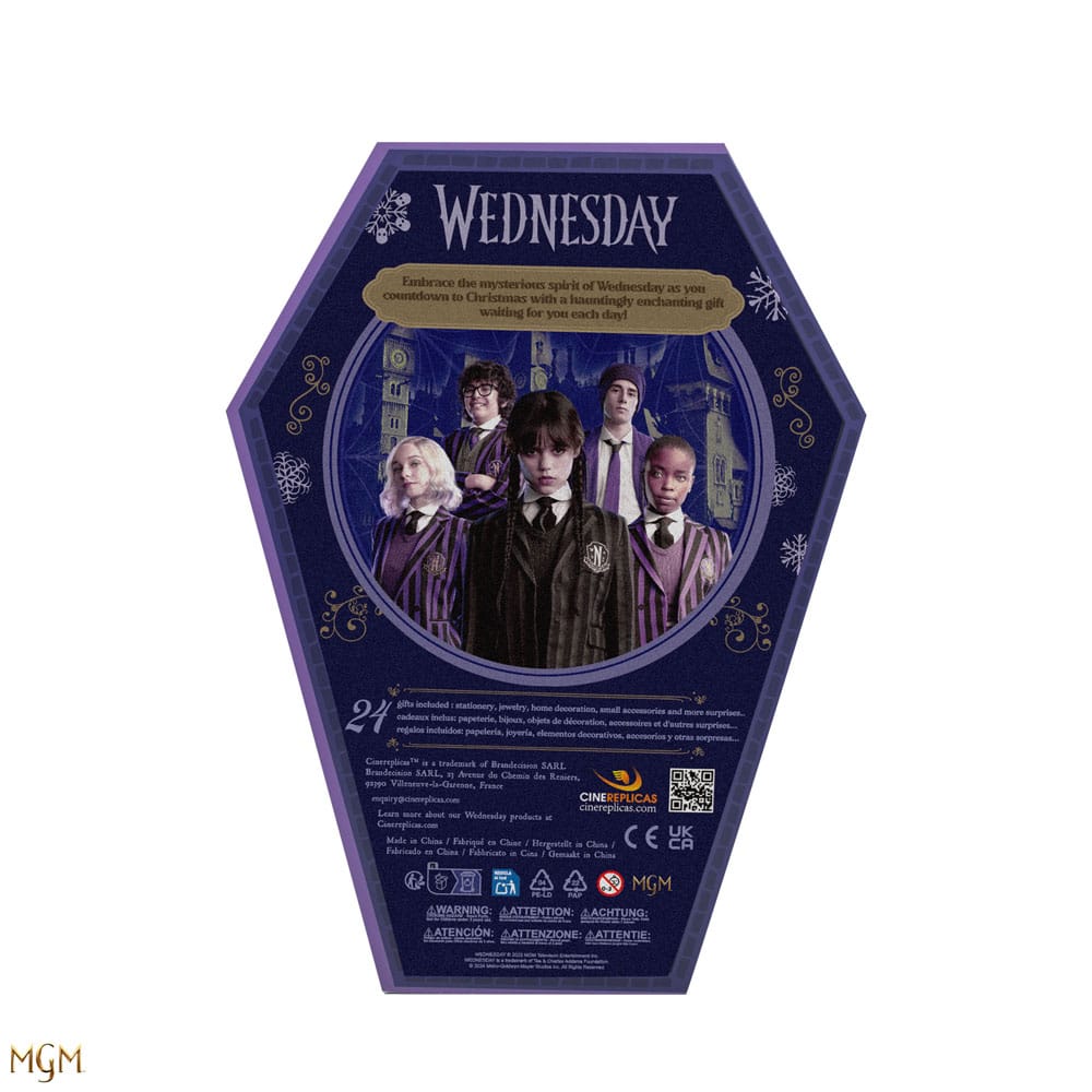 Calendario dell'Avvento Wednesday Deluxe 2024 con 24 articoli