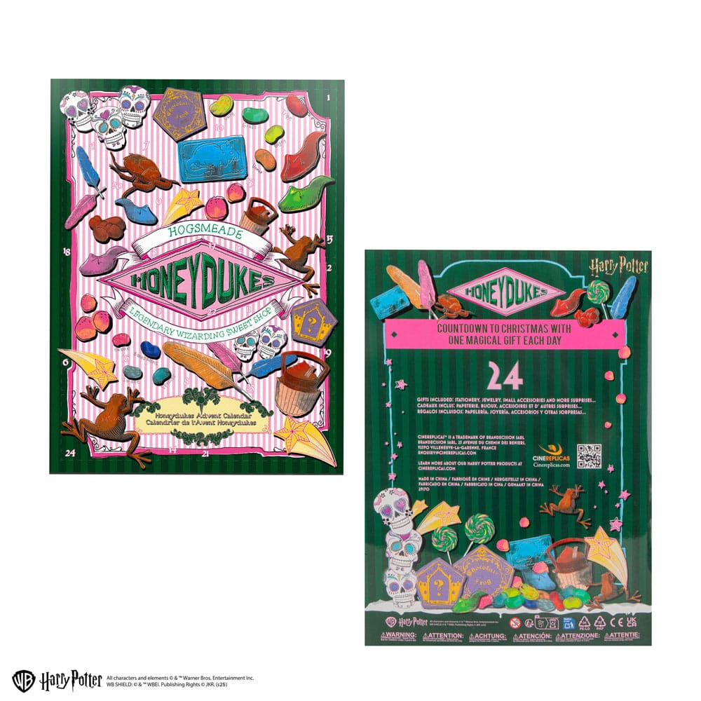 Harry Potter Calendario dell'Avvento Honeydukes – 24 Regali a Tema – Cinereplicas