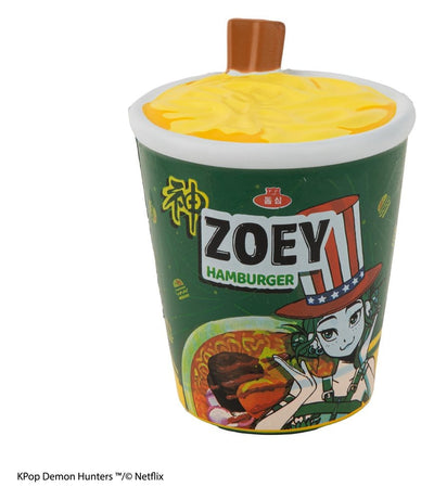 KPop Demon Hunters Action Figure Zoey Hamburger Noodles – Mini-figura antistress Cinereplicas