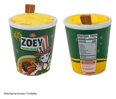 KPop Demon Hunters Action Figure Zoey Hamburger Noodles – Mini-figura antistress Cinereplicas