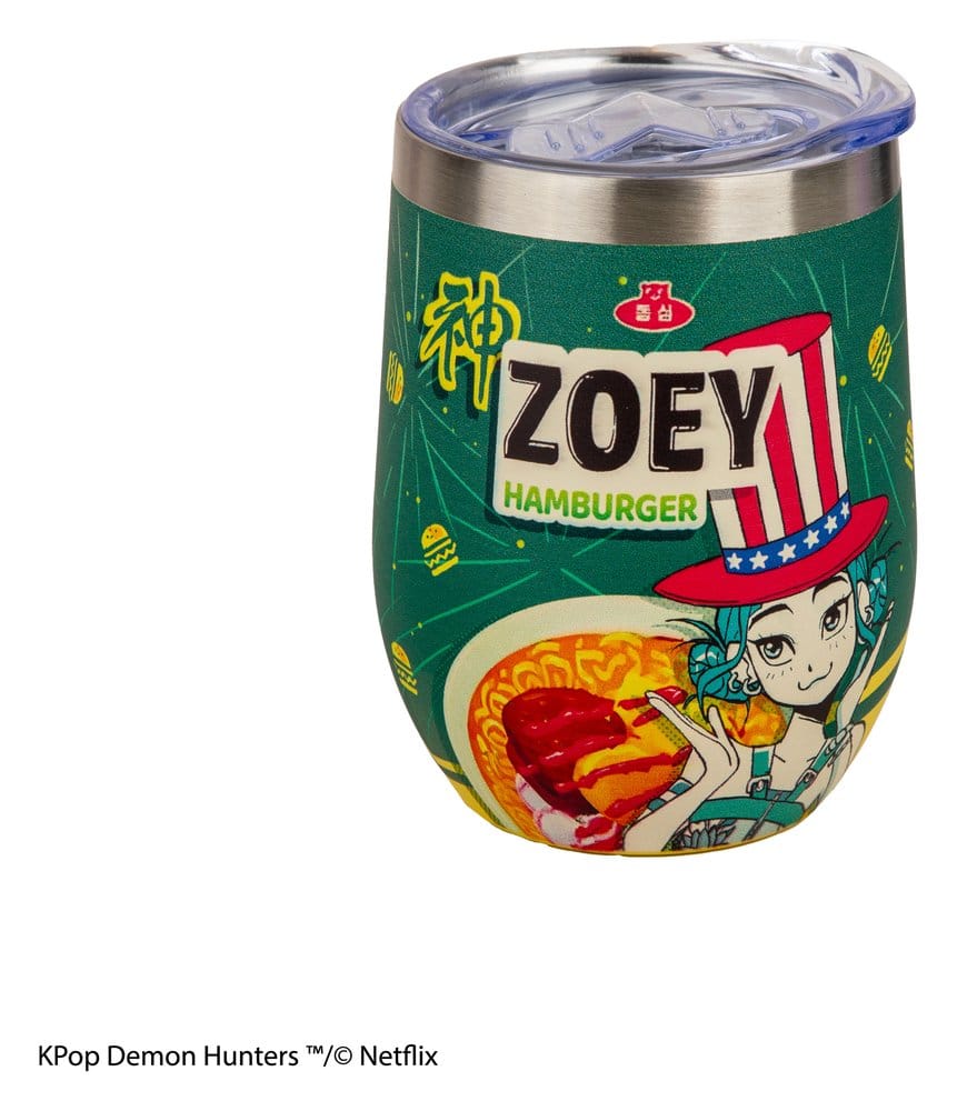 KPop Demon Hunters Tazza Termica da Viaggio Zoey Hamburger 350 ml – Cinereplicas