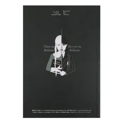 Taccuino Wednesday con Mercoledì e violoncello - Cinereplicas