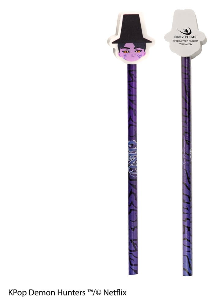 KPop Demon Hunters Matite e Gomme Serie 1 Display da 30 Pezzi Cinereplicas