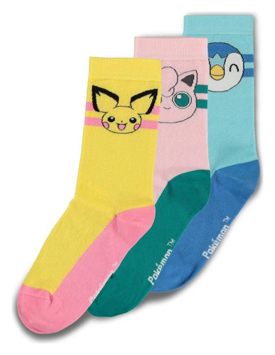 Pokémon Calzini 3-Pack Crew Taglia 39-42 - Difuzed