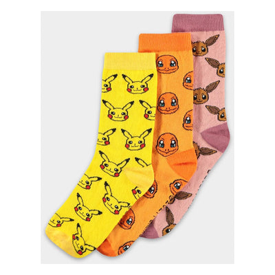 Pokémon Calzini 3-Pack Three Icons Taglia 35-38 Difuzed