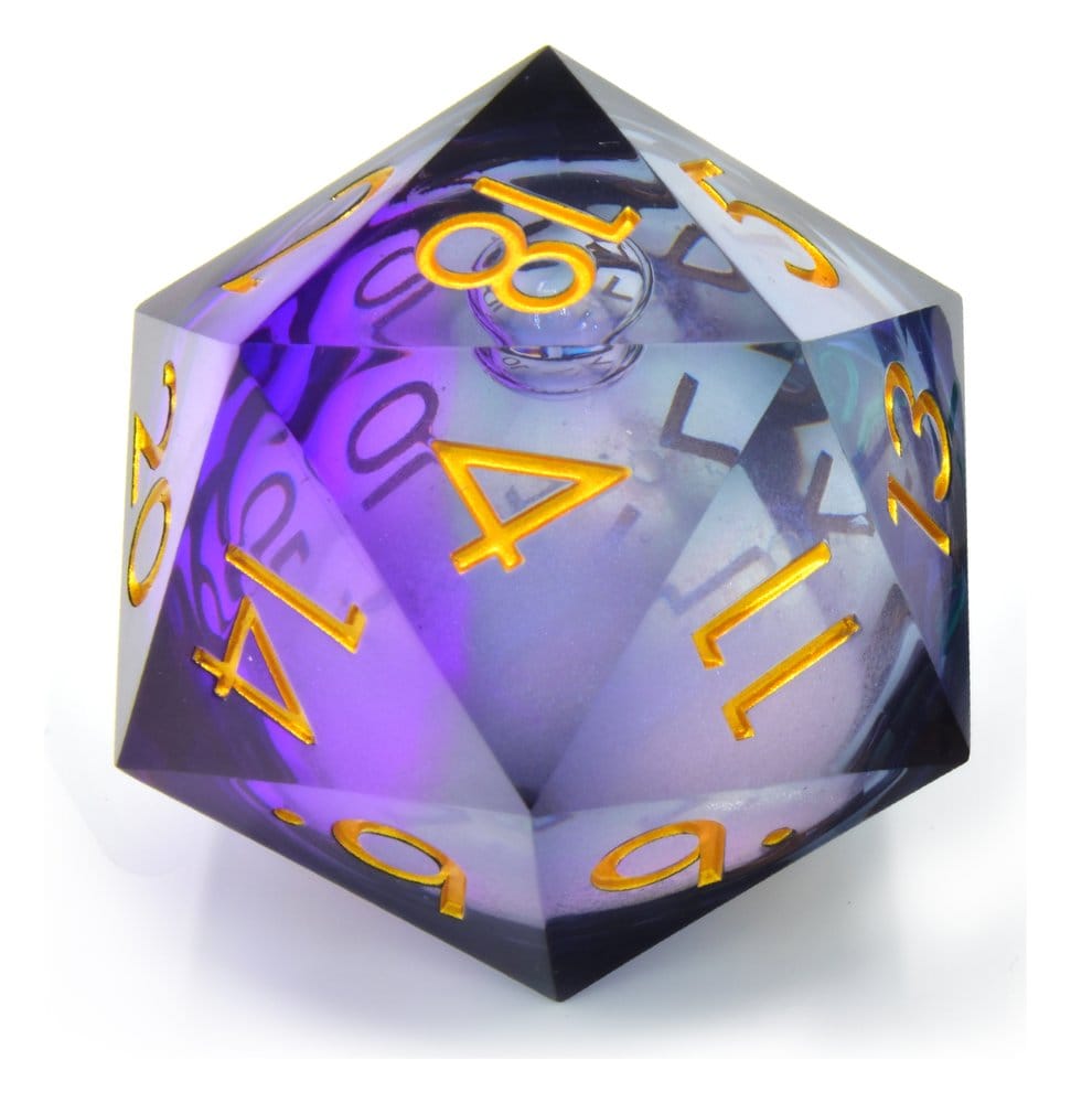 Dado D20 CritStones Liquid Core Twilight Ether 5 cm - Glassstaff