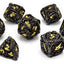 CritStones Dadi Metallici Cavi Set Soulreaper Gold (7) – Glassstaff