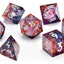 CritStones Liquid Core Set di Dadi Fey Mist (7) - Dadi in Resina con Nucleo Liquido Glassstaff