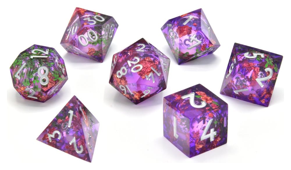 CritStones Liquid Core Set Herbalist's Dream (7) - Dadi con nucleo liquido - Glassstaff