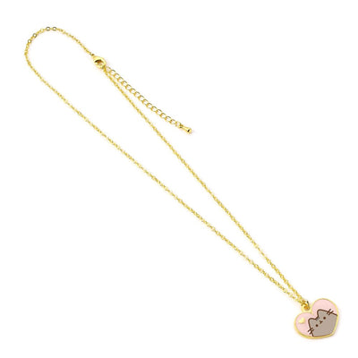 Pusheen Ciondolo e Collana Rosa e Oro Cuore - The Carat Shop