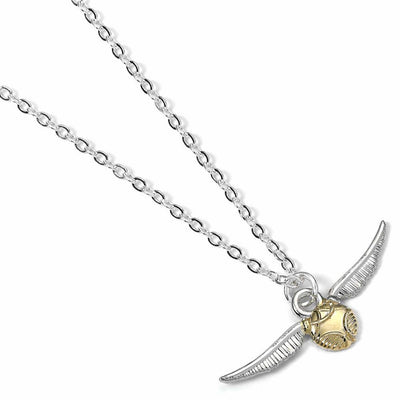 Harry Potter Ciondolo e Collana Golden Snitch Placcato Argento