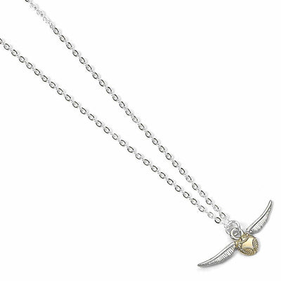 Harry Potter Ciondolo e Collana Golden Snitch Placcato Argento