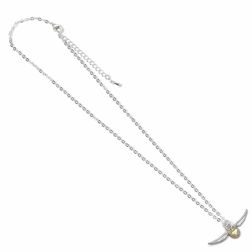 Harry Potter Ciondolo e Collana Golden Snitch Placcato Argento