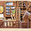 CuteBee Eternal Bookstore Book Nook - Kit Modellismo 3D in Legno 23x11 cm