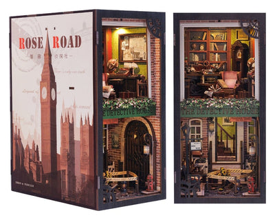 CuteBee Book Nook Rose Detective Agency – Kit Modellismo 3D in Legno 23 x 11 cm