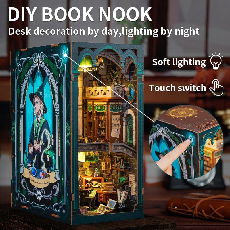 CuteBee Book Nook Darkness Common Room – Modellino 3D in legno 23 x 11 cm