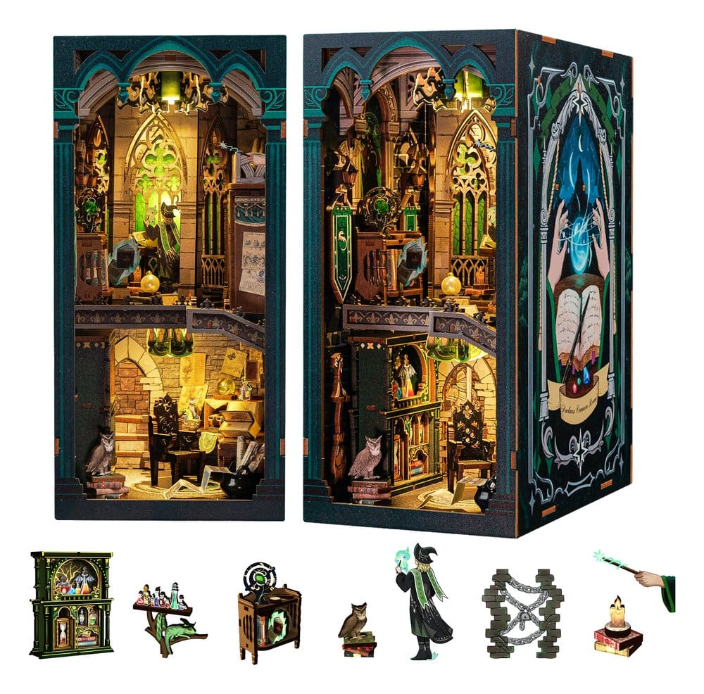 CuteBee Book Nook Darkness Common Room – Modellino 3D in legno 23 x 11 cm