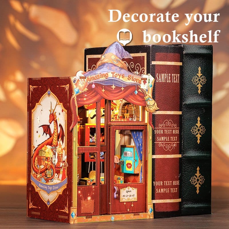 CuteBee Book Nook Amazing Toy Store – Modellino 3D in Legno 17x12 cm