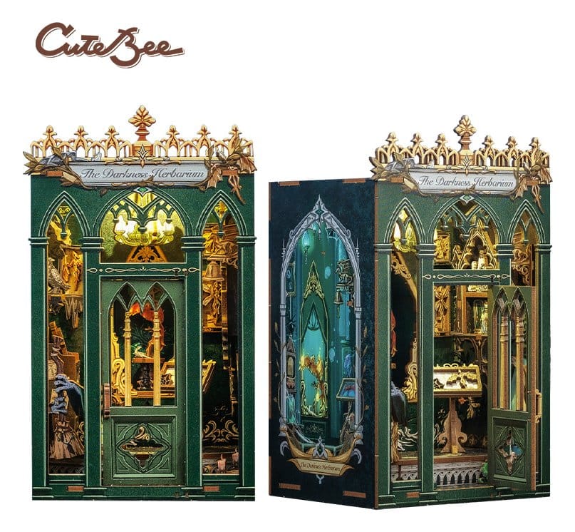CuteBee Book Nook The Darkness Herbarium – Modellino 3D in Legno 17 x 12 cm