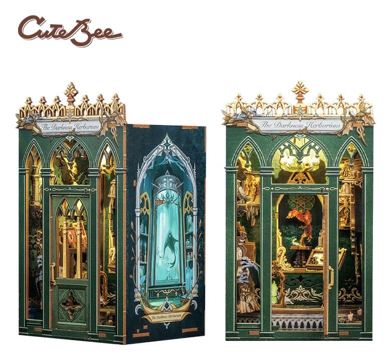 CuteBee Book Nook The Darkness Herbarium – Modellino 3D in Legno 17 x 12 cm